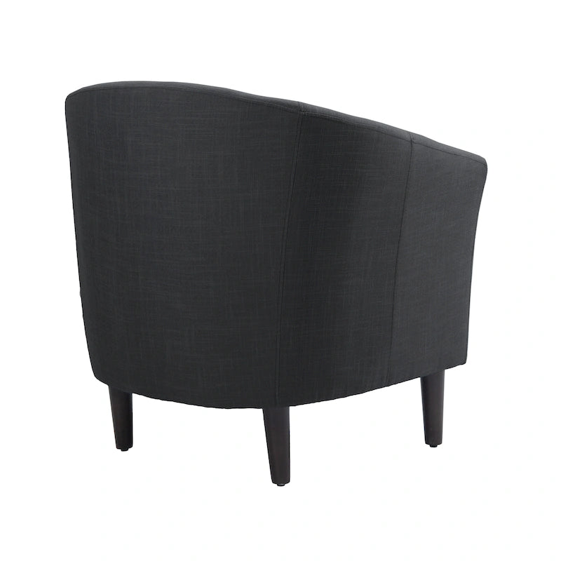 2 Set Modern Accent Chair Upholstered Barrel Chair