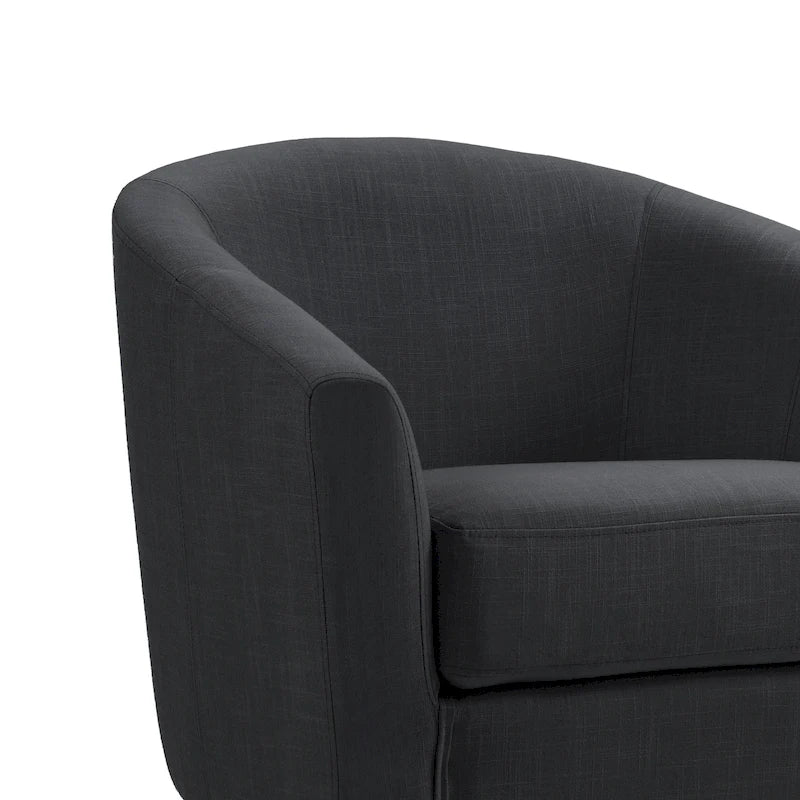 2 Set Modern Accent Chair Upholstered Barrel Chair
