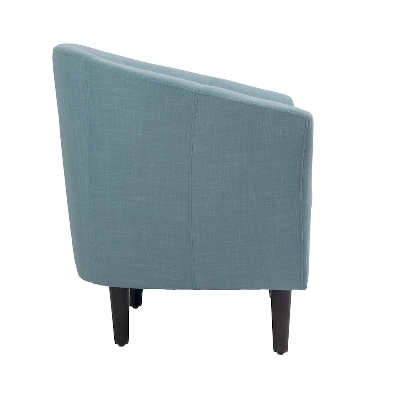 2 Set Modern Accent Chair Upholstered Barrel Chair
