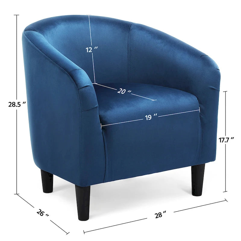 Yaheetech Club Chair Accent Arm Contemporary Style