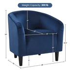 Yaheetech Club Chair Accent Arm Contemporary Style