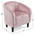 Yaheetech Club Chair Accent Arm Contemporary Style