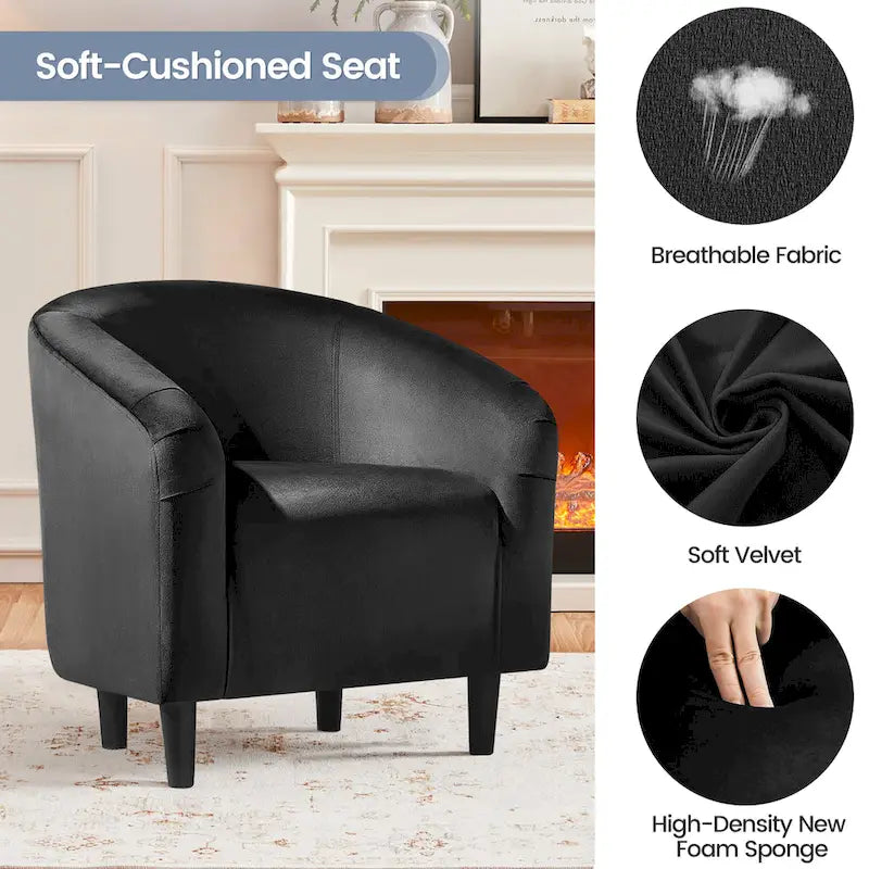 Yaheetech Club Chair Accent Arm Contemporary Style