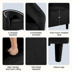 Yaheetech Club Chair Accent Arm Contemporary Style