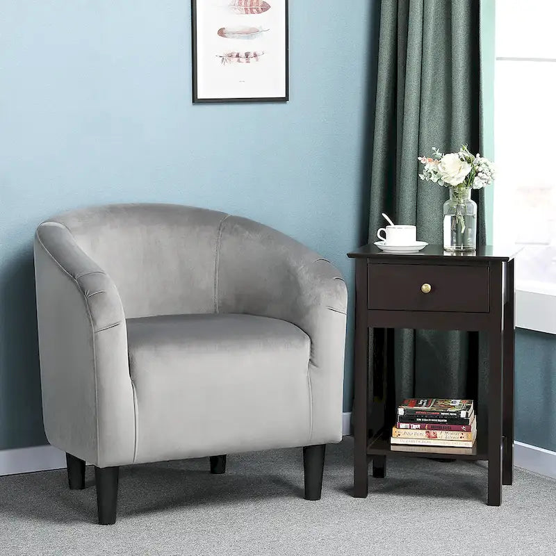 Yaheetech Club Chair Accent Arm Contemporary Style
