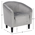 Yaheetech Club Chair Accent Arm Contemporary Style