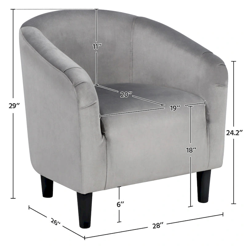 Yaheetech Club Chair Accent Arm Contemporary Style