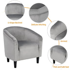 Yaheetech Club Chair Accent Arm Contemporary Style