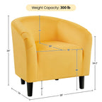 Yaheetech Club Chair Accent Arm Contemporary Style