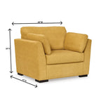 Roundhill Furniture Clareen gepolsterter Eineinhalb-Sessel, Cutler-Sessel, übergroßer Sessel