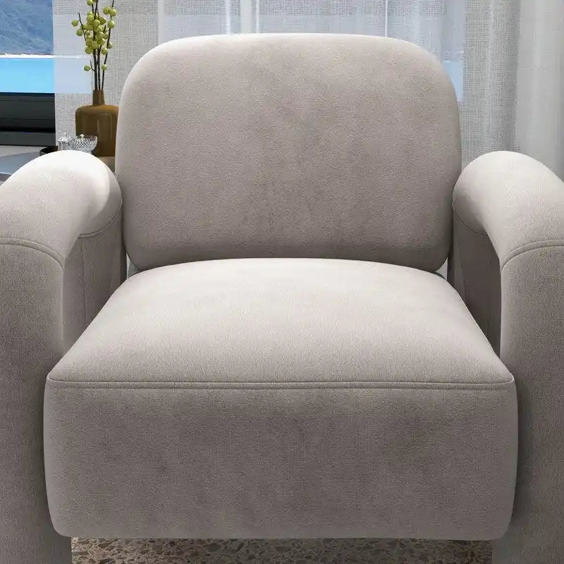Poltrona decorativa moderna di metà secolo SEYNAR rivestita in velluto per il soggiorno