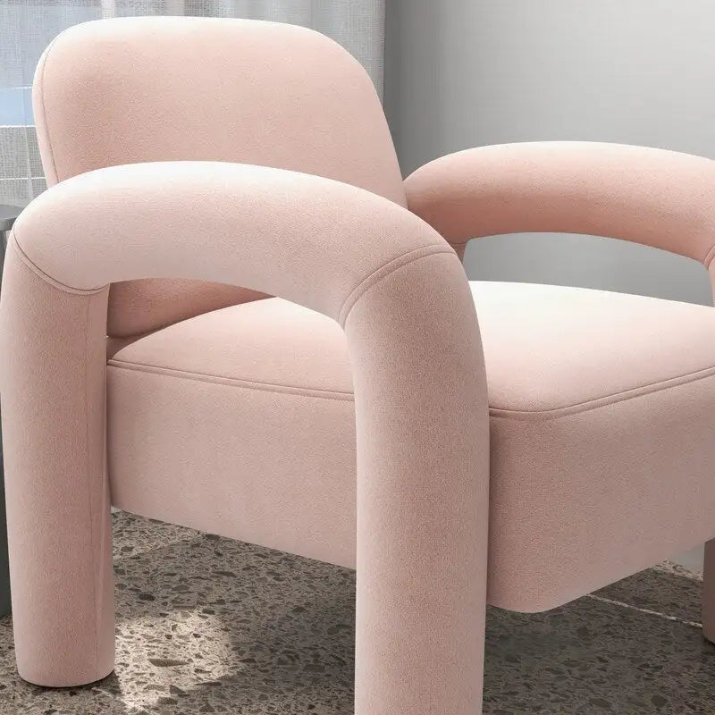 Poltrona decorativa moderna di metà secolo SEYNAR rivestita in velluto per il soggiorno