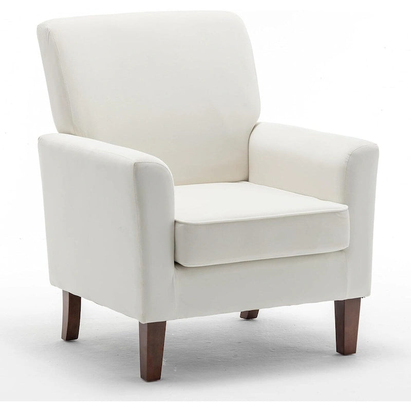 Sillón decorativo contemporáneo con estructura de madera de abedul y tapizado de microfibra