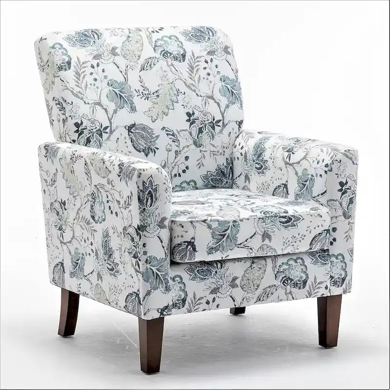 Sillón decorativo contemporáneo con estructura de madera de abedul y tapizado de microfibra