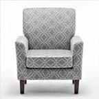 Contemporary Accent Arm Chair with Birch Wood Frame and Microfiber Upholstery
