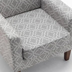 Contemporary Accent Arm Chair with Birch Wood Frame and Microfiber Upholstery