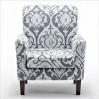 Contemporary Accent Arm Chair with Birch Wood Frame and Microfiber Upholstery