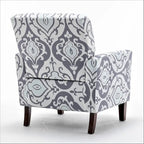 Contemporary Accent Arm Chair with Birch Wood Frame and Microfiber Upholstery