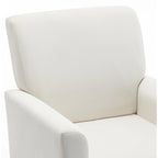Contemporary Accent Arm Chair with Birch Wood Frame and Microfiber Upholstery