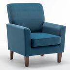 Contemporary Accent Arm Chair with Birch Wood Frame and Microfiber Upholstery