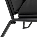 Glitzhome 26.75W Modern Comfy PU Leather Accent Chair with Metal Frame