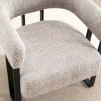 Upholstered Teddy Velvet Single Accent Chair Modern Corner Padded Boucle Armchair for Living Room Bedroom Lounge