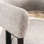 Upholstered Teddy Velvet Single Accent Chair Modern Corner Padded Boucle Armchair for Living Room Bedroom Lounge