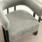 Upholstered Teddy Velvet Single Accent Chair Modern Corner Padded Boucle Armchair for Living Room Bedroom Lounge
