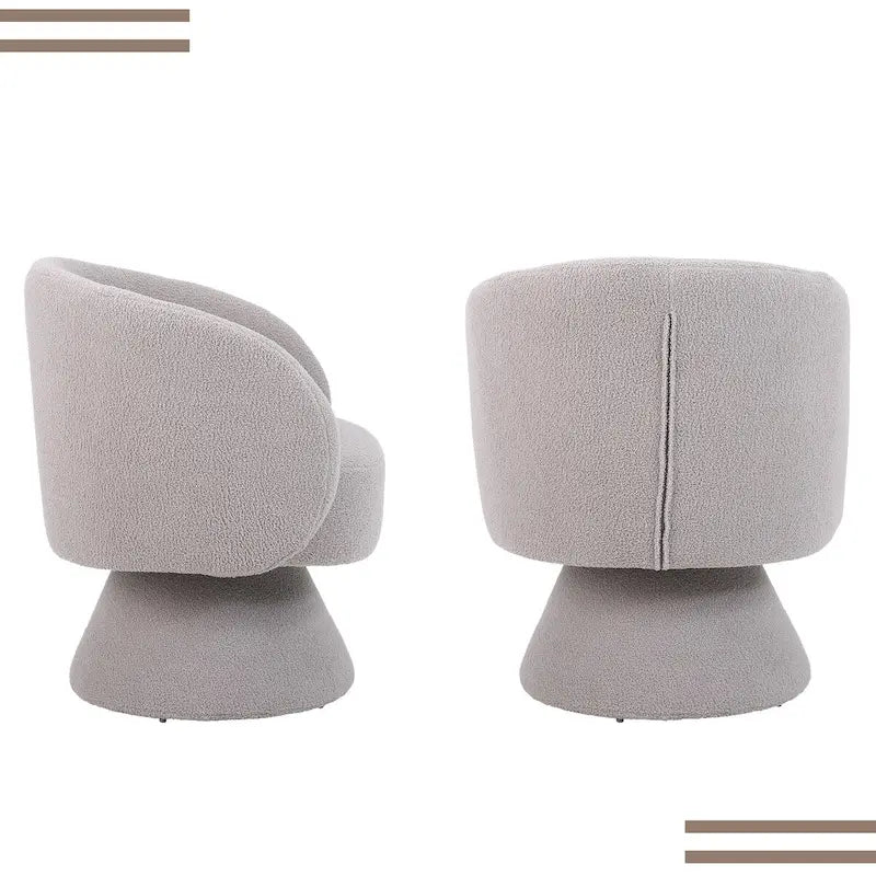 Upholstered Swivel Armchair (Set of 2)