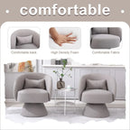 Upholstered Swivel Armchair (Set of 2)