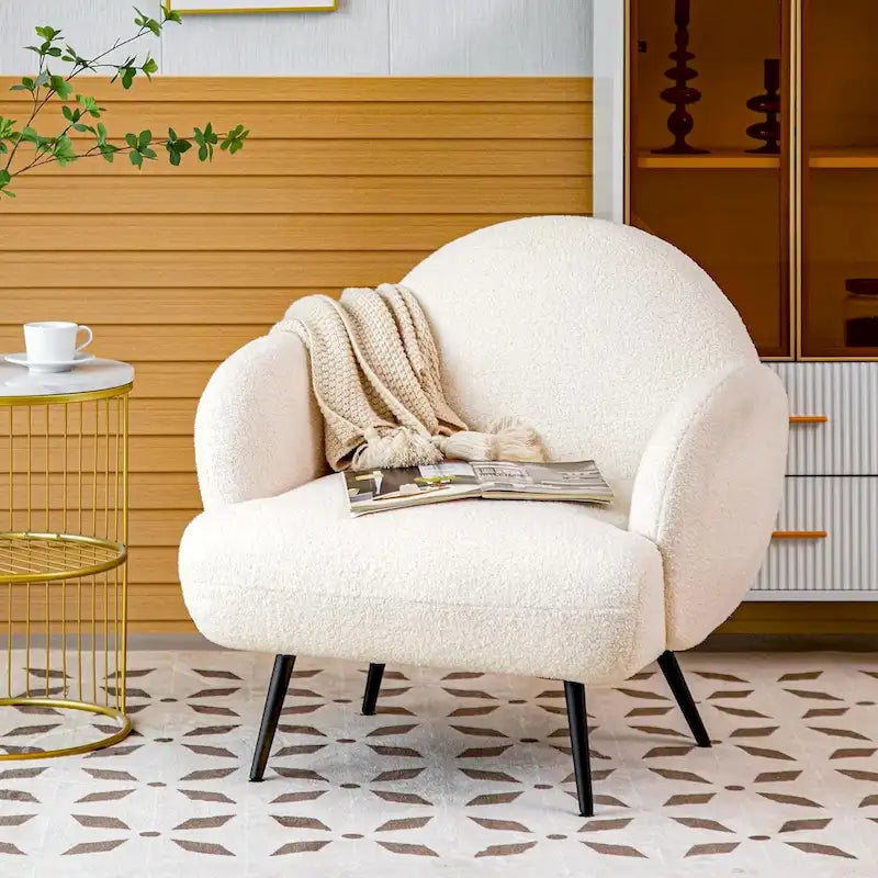 Sillón decorativo moderno tapizado XINMICS para sala de estar y dormitorio