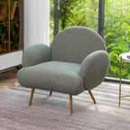 XINMICS Modern Accent Chair Upholstered Armchair for Living Room, Bedroom
