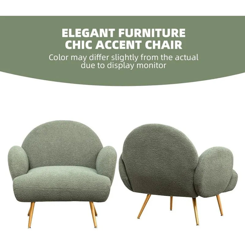XINMICS Modern Accent Chair Upholstered Armchair for Living Room, Bedroom