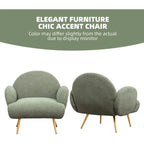XINMICS Modern Accent Chair Upholstered Armchair for Living Room, Bedroom