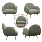 XINMICS Modern Accent Chair Upholstered Armchair for Living Room, Bedroom