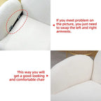 XINMICS Modern Accent Chair Upholstered Armchair for Living Room, Bedroom