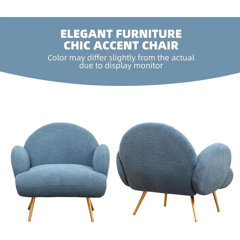 XINMICS Modern Accent Chair Upholstered Armchair for Living Room, Bedroom
