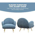 XINMICS Modern Accent Chair Upholstered Armchair for Living Room, Bedroom