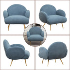 XINMICS Modern Accent Chair Upholstered Armchair for Living Room, Bedroom