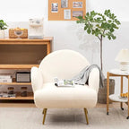 XINMICS Modern Accent Chair Upholstered Armchair for Living Room, Bedroom