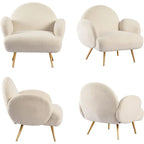 XINMICS Modern Accent Chair Upholstered Armchair for Living Room, Bedroom