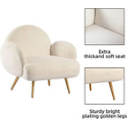 XINMICS Modern Accent Chair Upholstered Armchair for Living Room, Bedroom
