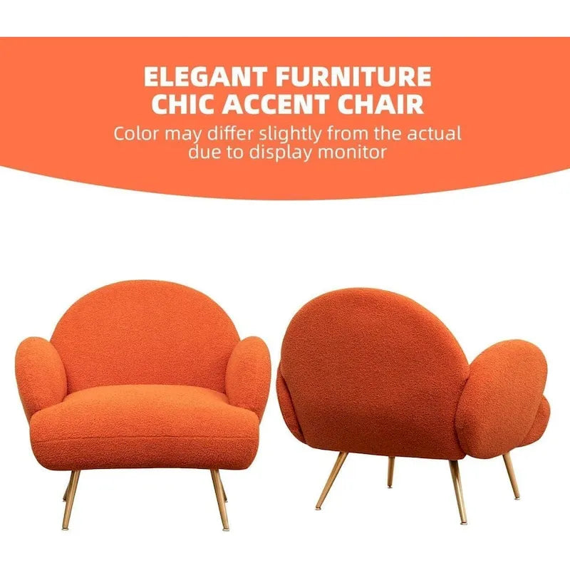 XINMICS Modern Accent Chair Upholstered Armchair for Living Room, Bedroom