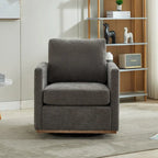 Mid Century Modern Swivel Accent Chair, 360 Degree Swivel Armchair For Living Room, Bedroom