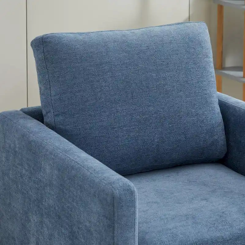 Mid Century Modern Swivel Accent Chair, 360 Degree Swivel Armchair For Living Room, Bedroom