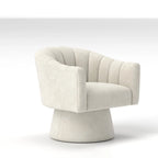 Set di 2 poltrone a botte girevoli SEYNAR, moderne e glamour, con braccioli rotondi imbottiti in velluto, per il soggiorno