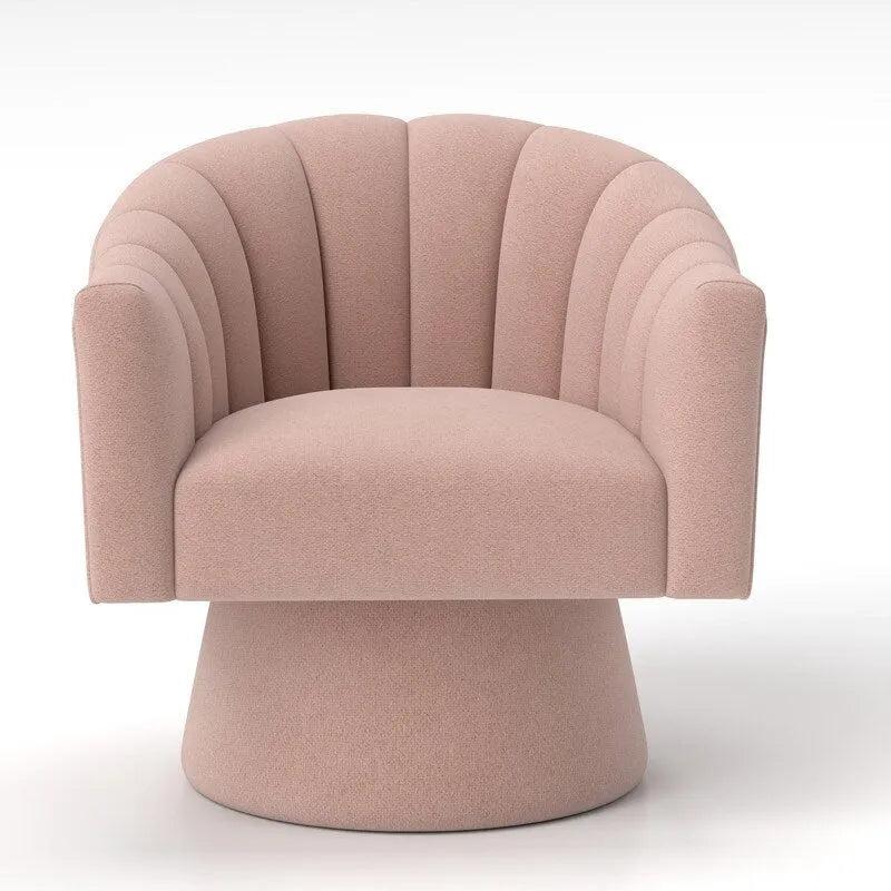 Set di 2 poltrone a botte girevoli SEYNAR, moderne e glamour, con braccioli rotondi imbottiti in velluto, per il soggiorno