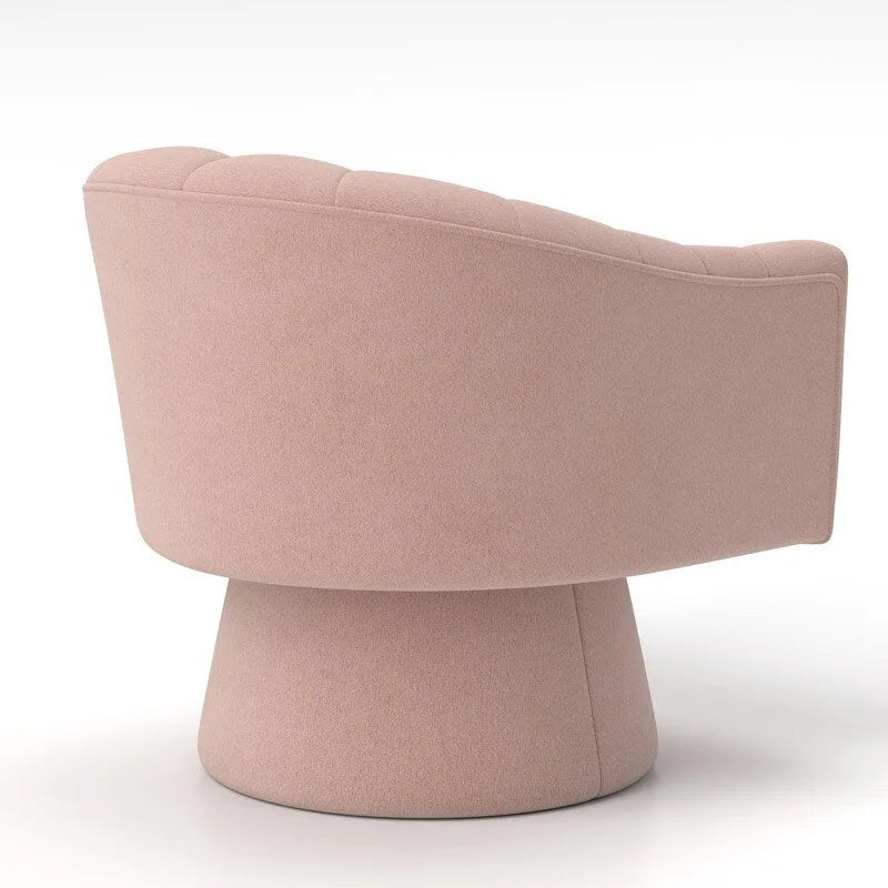 Set di 2 poltrone a botte girevoli SEYNAR, moderne e glamour, con braccioli rotondi imbottiti in velluto, per il soggiorno