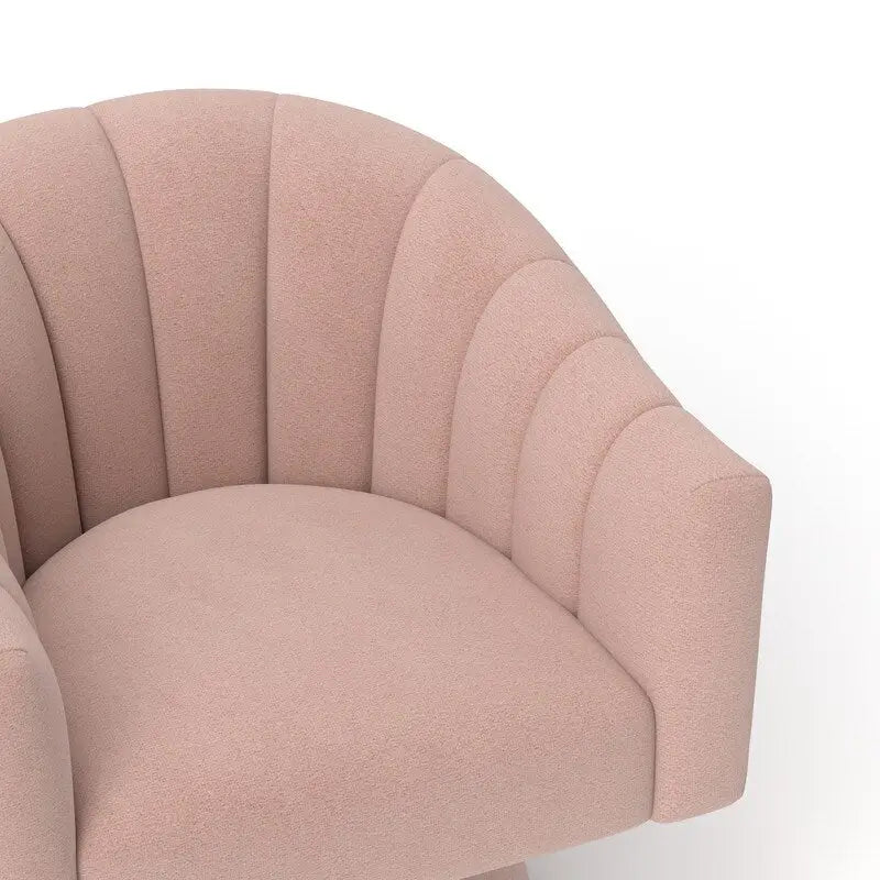 Set di 2 poltrone a botte girevoli SEYNAR, moderne e glamour, con braccioli rotondi imbottiti in velluto, per il soggiorno