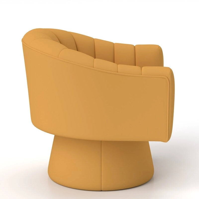 Set di 2 poltrone a botte girevoli SEYNAR, moderne e glamour, con braccioli rotondi imbottiti in velluto, per il soggiorno